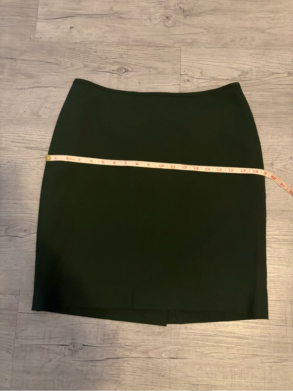 Ann Klein Classic Forest Green wool Women's Pencil Skirt